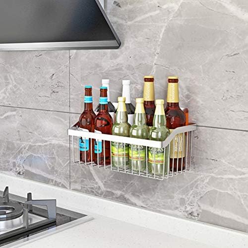 Wire Baskets, SUS304 Stainless Steel Storage Baskets, Durable Baskets for Storage Wall Mount, Hanging Wire Baskets Wall Mount Baskets for Kitchen, Bathroom, Closets - 4 Set - Image 4