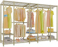 VIPEK V50 Modern Clothing Rack with Adjustable Shelves, Gold by VIPEK