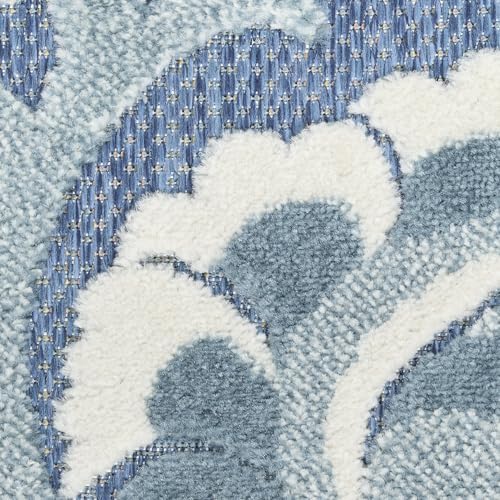 Nourison Home Aloha Blue 7'10" x 10'6" Area Rug - Easy Clean, Non Shedding, Bed Room, Living Room, Dining Room, Kitchen (8' x 11') - Image 6