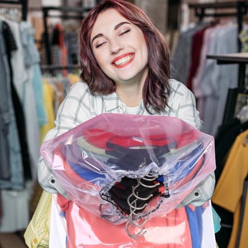 Huhumy Garment Bags for Moving, Drawstring Hanging Clothes Storage, 24 Pcs - Image 5
