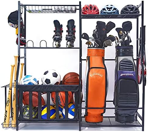 WALMANN Garage Sports Equipment Organizer, Golf Bag Stand for Garage by WALMANN