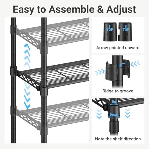 VIPEK V2S Heavy Duty Clothes Rack Portable Closet Organizer System Black - Image 5