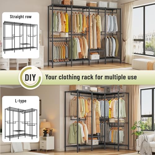 Raybee Heavy Duty Clothes Rack, 1150lbs Capacity, Adjustable - Image 3
