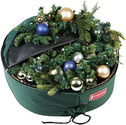 Christmas Wreath Storage Container, Wreaths Up to 48 Inch Diameter, Padded - Image 4