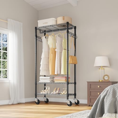 VIPEK R3 Medium Rolling Clothing Rack for Hanging Clothes Portable Closet - Image 3