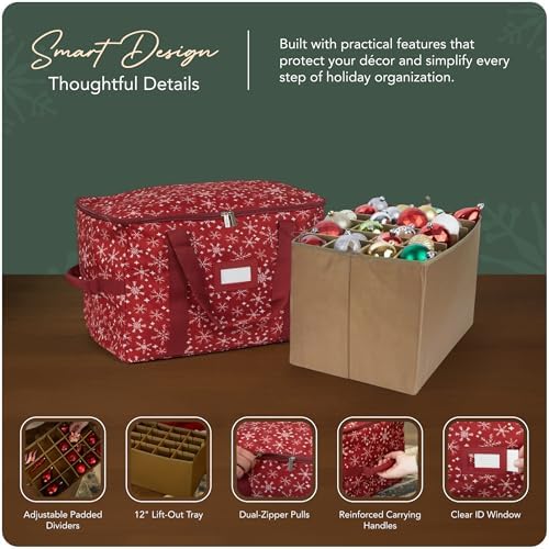 Covermates Adjustable Ornament Storage Bag, 19.25" W x 13" D x 12.5" H - Image 4