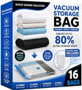 16 Jumbo Vacuum seal bags for clothing travel,comforter vacuum storage bag by Unknown