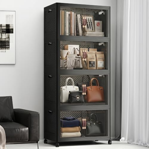 UAMFURI Stackable Storage Bins with Lids, 440QT Lockable Storage Cabinet by UAMFURIDirect