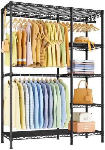 Ulif F2 Clothes Rack, 5 Tiers Heavy Duty Garment Rack for Bedroom by Ulif