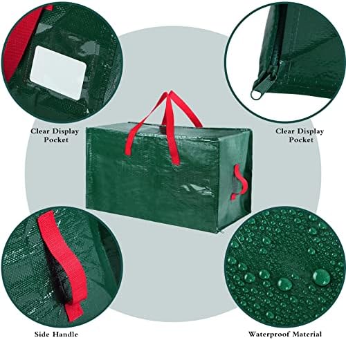 Shappy 6 Pcs Storage Bags, Green, 65 x 30", 24 x 16", 12 x 12" - Image 3