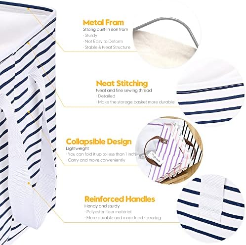 Hinwo 102L XXL Canvas Storage Bin with Lid and Handles, 2-Pack - Image 6