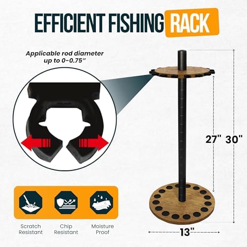 Rush Creek Creations 16 Rod Fishing Rod Holder, Fishing Gear, Tackle Box - Image 3