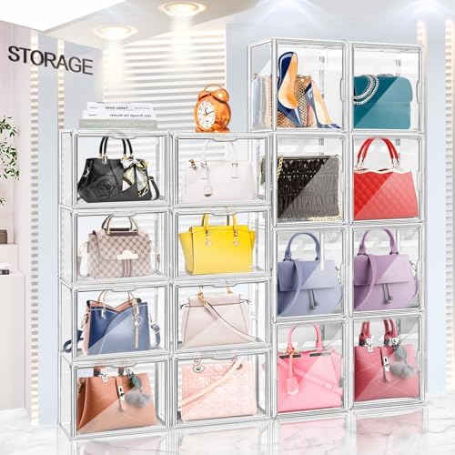 DILIBRA 5 Packs Clear Plastic Handbag Storage Organizer for Closet - Image 3