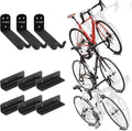Venzo Bike Bicycle Cycling Pedal Wall Mount Indoor Storage Hanger Stand - Hook Rack Holder - with Tire Brackets - Great for Garage and Shed (3) by Venzo