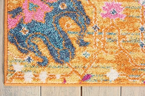 Nourison Home Passion Sunburst 6'7" x 9'6" Area Rug - Easy Clean, Non Shedding, Bed Room, Living Room, Dining Room, Kitchen (7' x 10') - Image 5