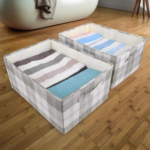 ANMINY Fabric Storage Bins Baskets, 20 x 14 Inch 6 Pack, Washable, Foldable - Image 6