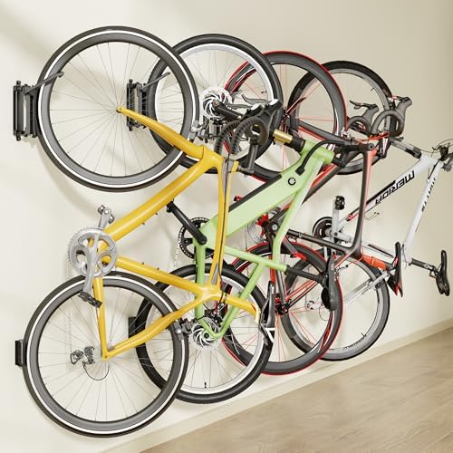 monTEK Heavy Duty Swivel Bike Wall Mount Holds Up to 77lbs, 4 Pack - Image 2