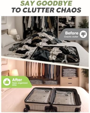 Vacuum Storage Bags with Rechargeable Pump for Travel, 15 Combo Set - Image 5