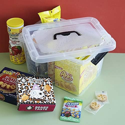 10 L Clear Plastic Latching Box, Storage Bin with Lids, 4-Pack - Image 5
