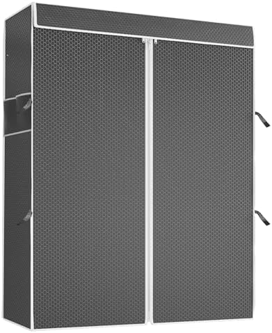VIPEK Cover ONLY for V2/V2S/V7/R4/R3 Plus Clothes Rack, Dustproof Zippered Polyester Fabric Cover, Sturdy, Wrinkle Resistance, Breathability Keep Garments Dry, 46.1" L X 17.7" W X 75.2" H, Black by VIPEK