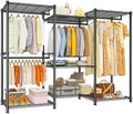 Raybee Clothes Rack, Freestanding Closet Storage System, 4 Rods 7 shelves by Raybee