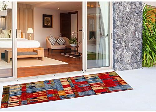 Liora Manne Marina Indoor Outdoor Rug - Multicolored Designs, Comfortable & Durable, Power Loomed, Polypropylene Material, UV Stabilized, Paintbox, 1'11" x 7'6" - Image 2