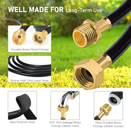 Tuyeho Heavy-Duty Auto Retractable Garden Hose Reel 100FT Lifetime Service - Image 3