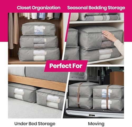 Storage Bags for Comforter, Clothes & Bedding Sets With Cedar Protection - Image 7