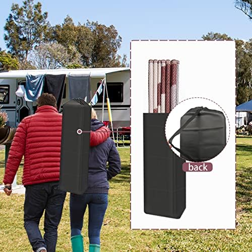EEZ RV Products 9X18FT Durable RV Outdoor Rugs for Camping RV Mat Modern Wave Design - 9X18 Burgundy - Image 5