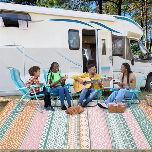 GAOMON Outdoor Rug 8x10 ft Waterproof Reversible Patio Rug - Image 7