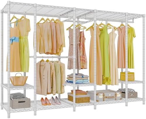 VIPEK V50 Closet Organizer System with Adjustable Shelves, White by VIPEK