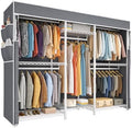 Raybee Clothes Rack with Cover, Portable Closets for Hanging Clothes 900LBS by Raybee