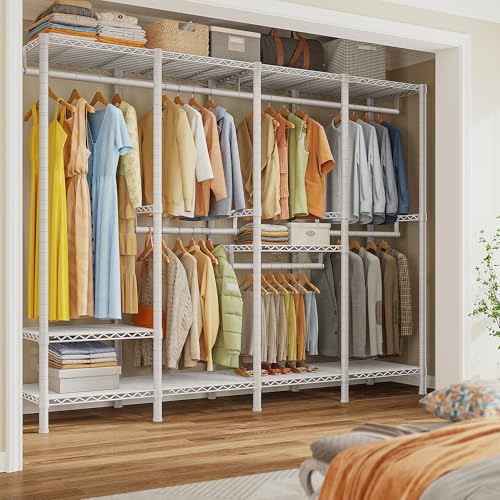 Raybee Clothes Rack, Heavy Duty Freestanding Closet Storage System 1100LBS - Image 4
