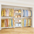 Ulif M2 Wall Mounted Closet System, White Clothes Rack Mount onto the Wall by Ulif