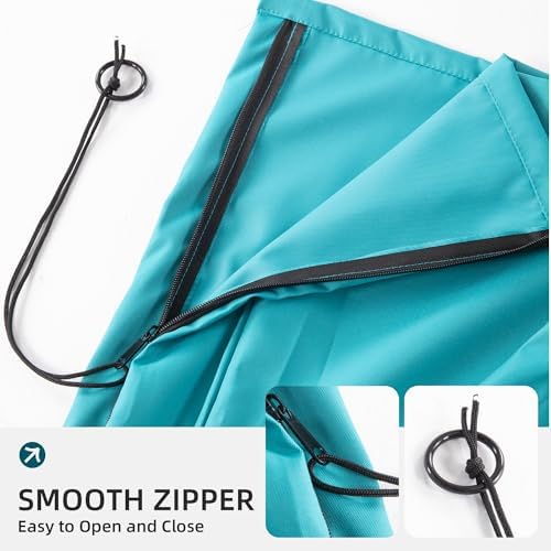 Patio Cantilever Umbrella Outdoor Waterproof Cover with Zippe - Image 7