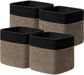joybest 11inch Cube Storage Bins, Cotton Rope Woven Organizer Basket by joybest