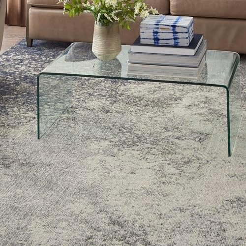 Nourison Home Passion Charcoal/Ivory 6'7'' x 9'6'' Area-Rug, Modern, Abstract, Easy-Cleaning, Non Shedding, Bed Room, Living Room, Dining Room, Kitchen, (7' x 10') - Image 5