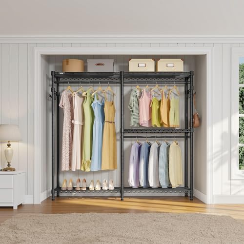 VIPEK V4C Portable Closet System Heavy Duty Covered Clothing Rack for Home - Image 3