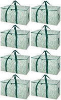 BALEINE 8-Pack Oversized Moving Bags with Reinforced Handles, Heavy-Duty Storage Tote for Clothes, Moving Supplies (Antique Folidage, 8-Pack) by BALEINE