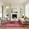 Nourison Home Passion Fuchsia 9' x 12' Area Rug - Easy Clean, Non Shedding, Bed Room, Living Room, Dining Room, Kitchen (9' x 12') by NourisonHome