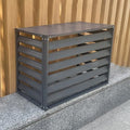 Outdoor Air Conditioner Cover Aluminum, All Weather Protective Cover, Trash Can Enclosure Freestanding Privacy Screen Fence Panels AC Unit Cover Flower Stand Condenser Pool Equipment Enclosure ( Color by KAXLDHH