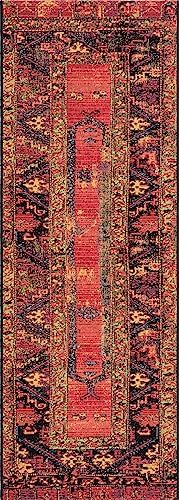 Unique Loom Outdoor Tribal Collection Area Rug - Quepos (2' x 6' 1" Runner, Multi/ Black) - Image 3