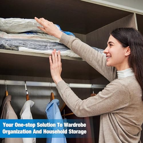 Vacuum Storage Bags, Space Saver Vacuum Seal Storage Bags 35-Pack Sealer Bags for Clothes, Clothing, Bedding, Comforter, Blanket (35C) - Image 5