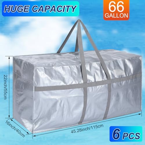 4 Pcs 66 Gallon Extra Large Moving Bags Heavy Duty Storage Bag - Image 2