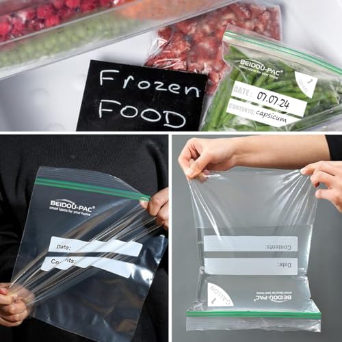 BEIDOU-PAC 2 Gallon Large Food Storage Freezer Bags, 250 Count | Double Zipper |13" * 15", Freshness Easy Open Reclosable Clear Plastic Bags - Image 6