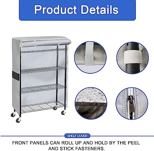 Shelf Cover, Wire Rack Cover 36" W x 18" D x 72" H - Image 6