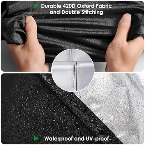 Outdoor Table Cover for Bar Height Patio Table-78x36x42in - Image 3