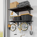 Jusgym 2 Pack Heavy Duty Garage Wall Shelving with 8 Hooks, 2x3ft, 500lbs by Jusgym