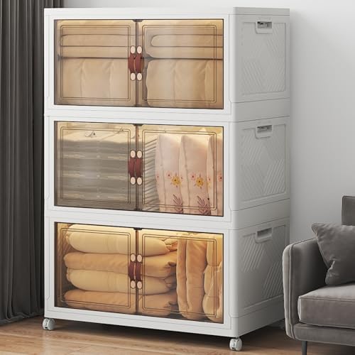 UAMFURI Stackable Storage Bins with Lids, 540QT Lockable Storage Cabinet by UAMFURIDirect