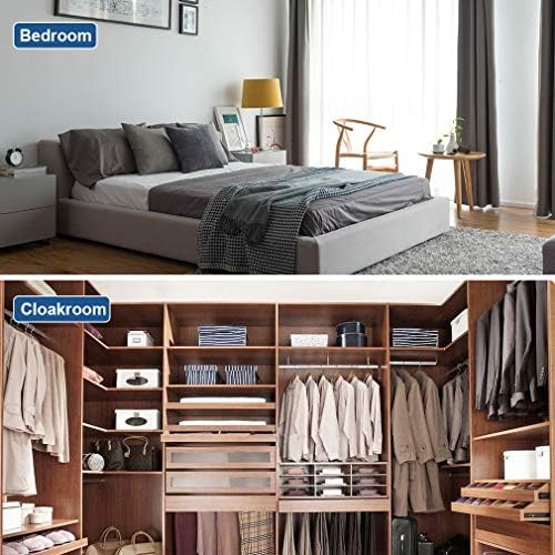 Hanging Closet Organizer and Storage Heavy Duty Clothes Rack Sturdy 3 Rod Garment Rack Large with Wire Shelving Height Adjustable Commercial Grade Metal Clothes Stand Rack for Bedroom Cloakroom,Black - Image 6